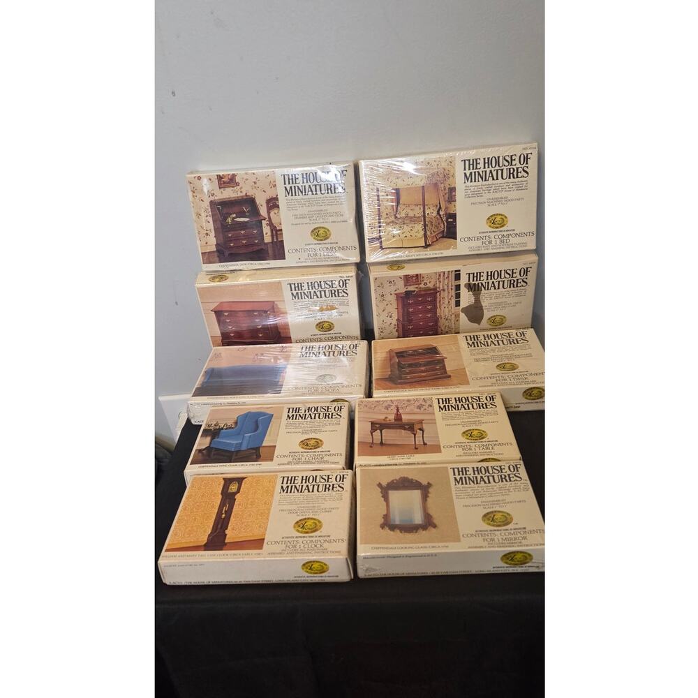10 Pieces of Dollhouse Furniture NEW Xacto
